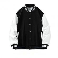 Casual Spring Baseball Jacket for Men with Windproof Lining 2PCS