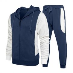 Athletic Running Jogging 2 Piece Long Sleeve Sweatsuit for Men